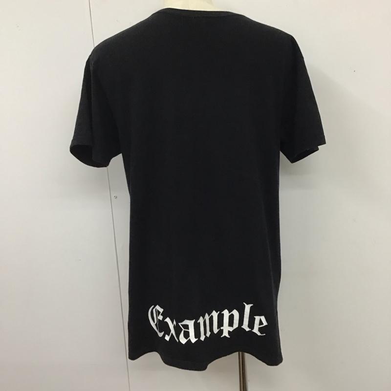 イグザンプル EXAMPLE Tシャツ 半袖 半袖カットソー プリントTシャツ クルーネックカットソー L ロゴ、文字 黒 / ブラック /  メンズ USED 古着 中古 10119533