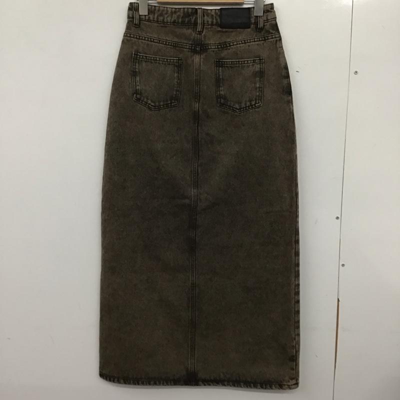 ジーナシス JEANASIS スカート ロングスカート JS050992AA フロントスリットデニムナロースカート S 無地 マルチカラー / マルチカラー /  レディース USED 古着 中古 10140411