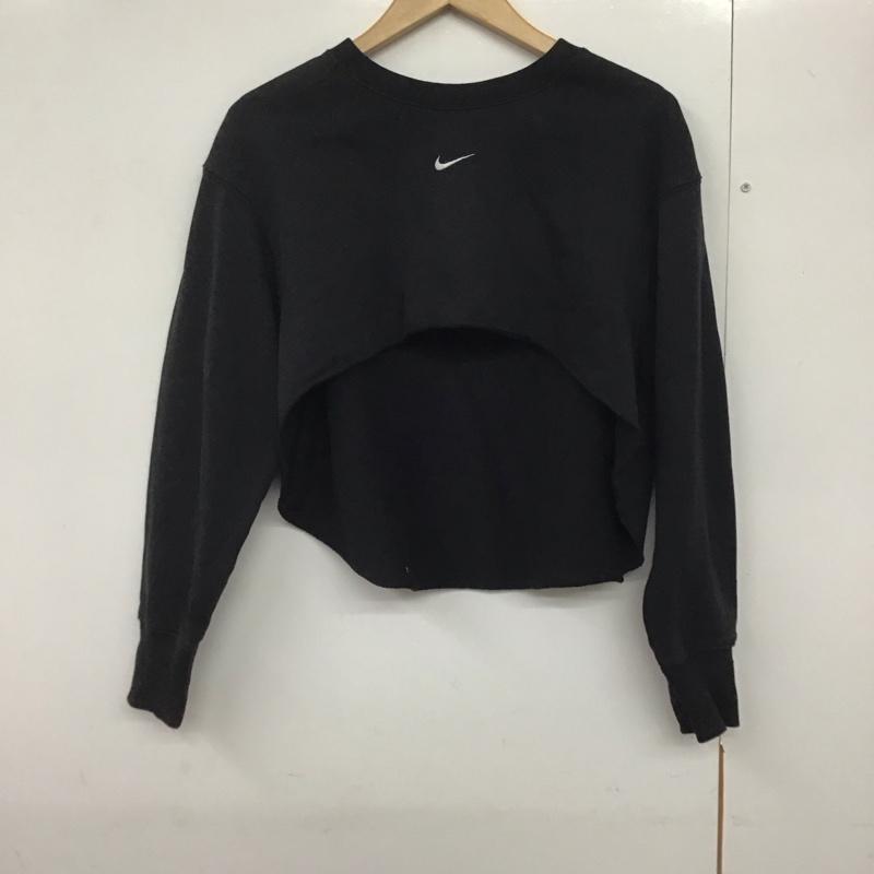 ナイキ NIKE トレーナー 長袖 XS 無地 黒 / ブラック /  レディース USED 古着 中古 10142749