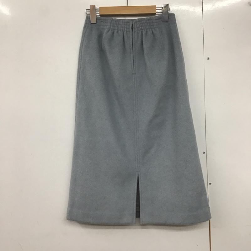 アーバンリサーチ URBAN RESEARCH スカート ひざ丈スカート LA27-25T707 ビーバーメルトンスカート 36 無地 灰 / グレー /  レディース USED 古着 中古 10140772