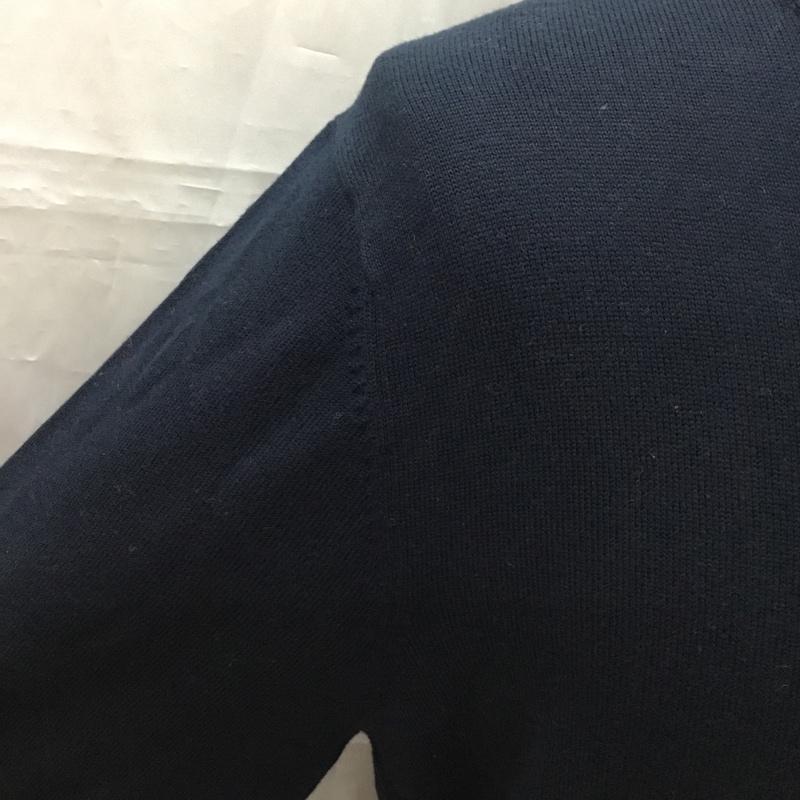 ブルックスブラザーズ BROOKS BROTHERS ニット、セーター 長袖 Vネック タグ付き M 無地 紺 / ネイビー /  メンズ USED 古着 中古 10112874