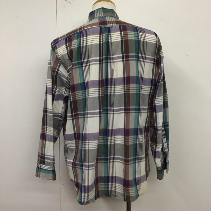 タウンクラフト TOWNCRAFT シャツ、ブラウス 長袖 長袖シャツ チェックシャツ カラーシャツ ボタンダウンシャツ L チェック マルチカラー / マルチカラー /  メンズ USED 古着 中古 10125744