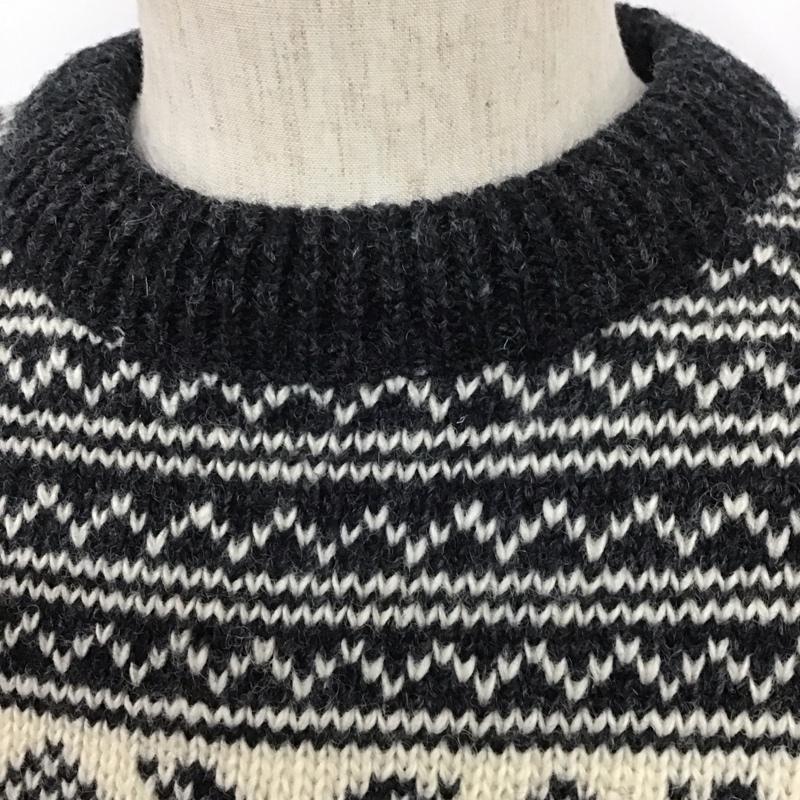 エルエルビーン L.L.Bean ニット、セーター 長袖 M  白 / ホワイト / X 灰 / グレー /  メンズ USED 古着 中古 10111726