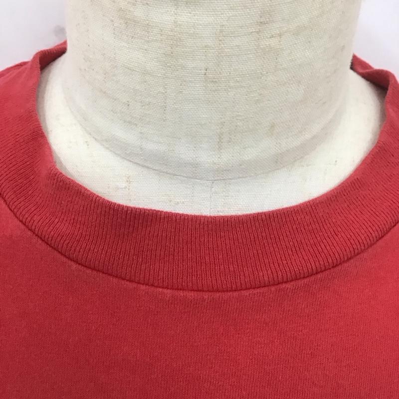 ロゴセブン LOGO7 Tシャツ 半袖 半袖カットソー プリントTシャツ クルーネックカットソー 古着 L プリント 赤 / レッド /  メンズ USED 古着 中古 10112154