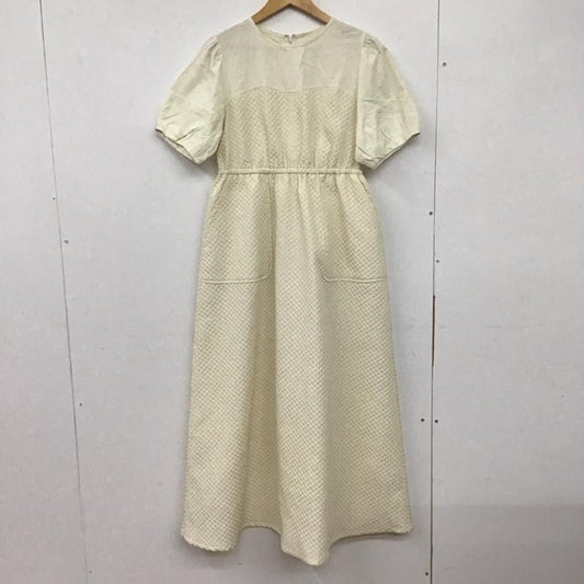 レイビームス Ray BEAMS ワンピース ロングスカート ワンピース 半袖ワンピース フレアワンピース 1 無地 白 / ホワイト /  レディース USED 古着 中古 10134125