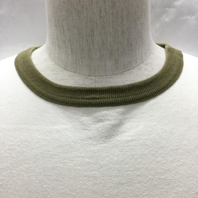 グッドオン Good On Tシャツ 半袖 半袖カットソー プリントTシャツ クルーネックカットソー 無地 M 無地 オフホワイト / オフホワイト /  メンズ USED 古着 中古 10122929