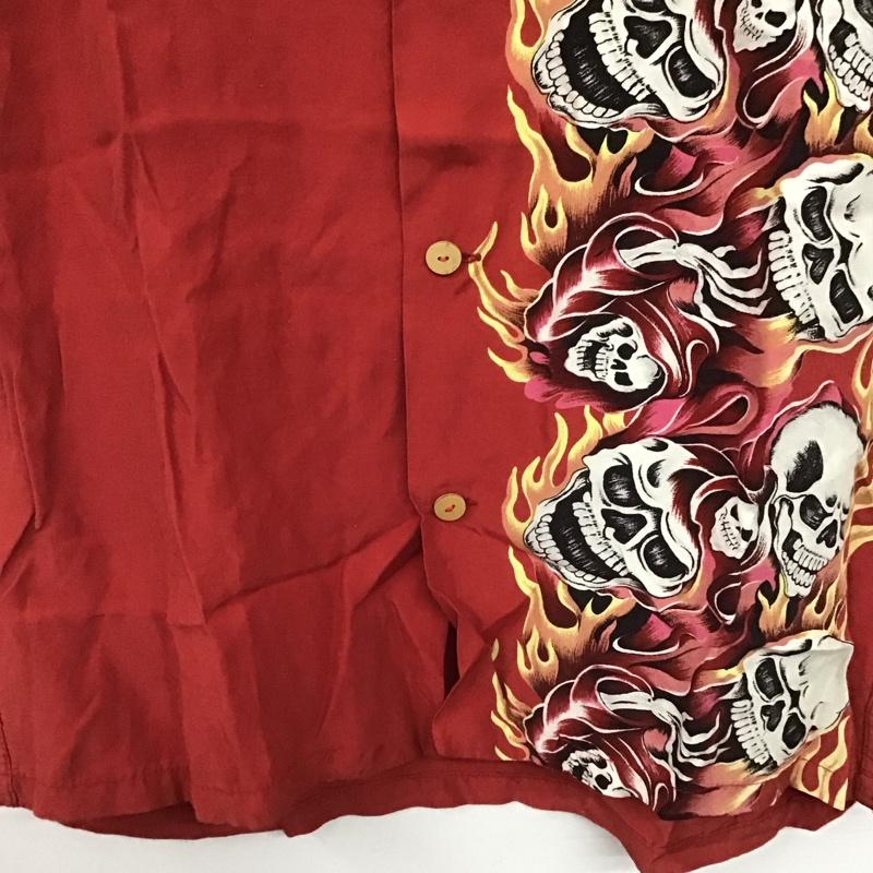 ヒステリックグラマー HYSTERIC GLAMOUR シャツ、ブラウス 半袖 半袖シャツ プリントシャツ FREE プリント 赤 / レッド /  メンズ USED 古着 中古 10141505