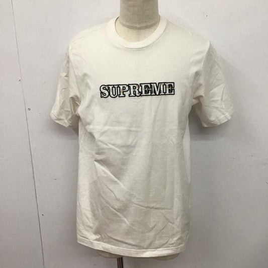 シュプリーム Supreme Tシャツ 半袖 18AW FloralLogoTee 半袖カットソー クルーネックカットソー M ロゴ、文字 白 / ホワイト /  メンズ USED 古着 中古 10126726