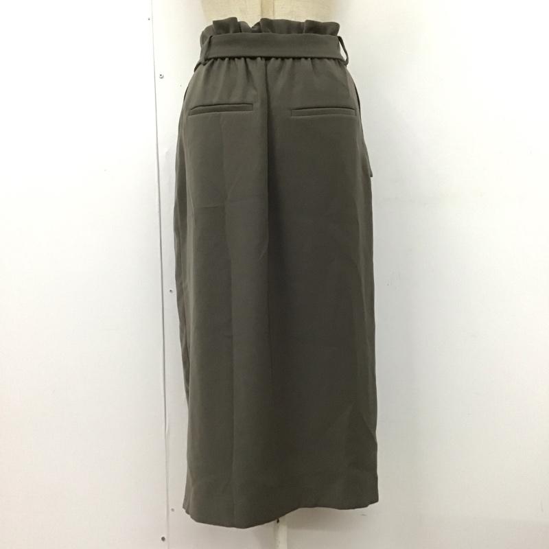 シップス SHIPS スカート ひざ丈スカート 36 無地 灰 / グレー /  レディース USED 古着 中古 10110498