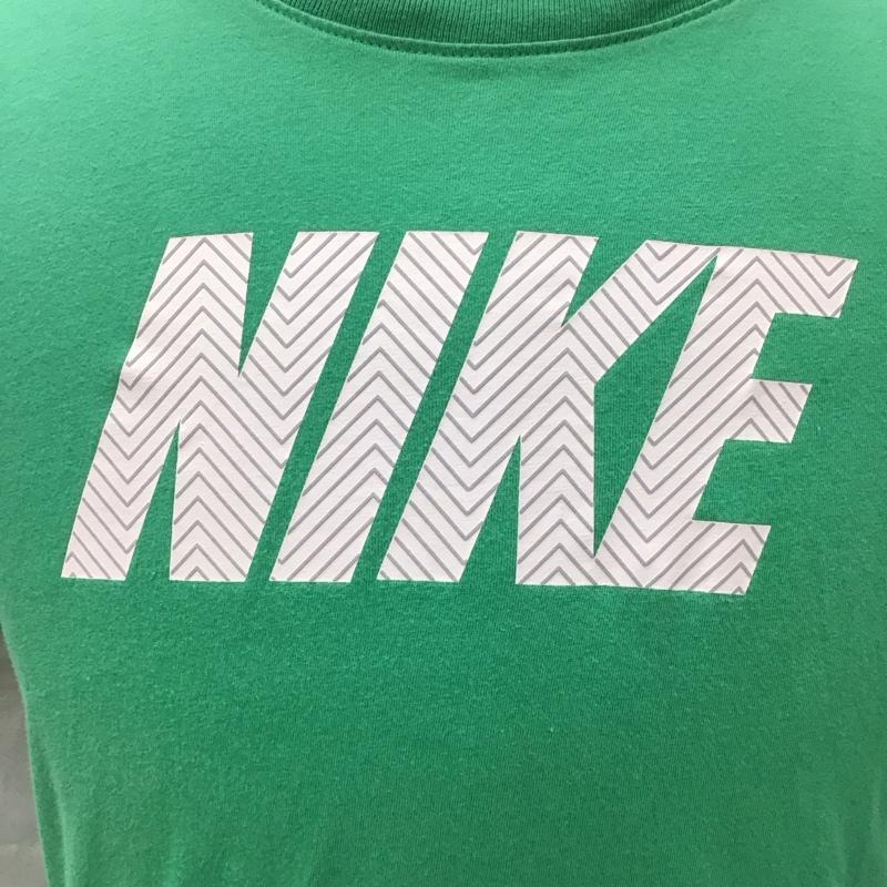 ナイキ NIKE Tシャツ 半袖 940640-324 クルーネック S ロゴ、文字 緑 / グリーン /  メンズ USED 古着 中古 10115543