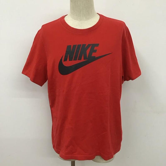 ナイキ NIKE Tシャツ 半袖 XL ロゴ、文字 赤 / レッド /  メンズ USED 古着 中古 10109769