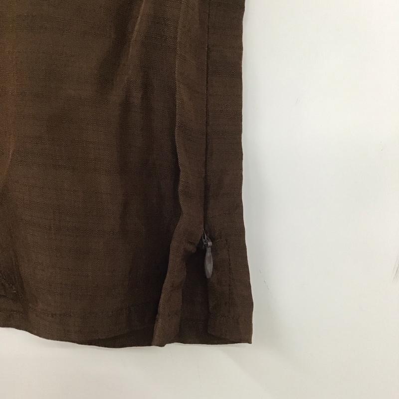 ポールスミス Paul Smith シャツ、ブラウス 半袖 ノースリーブ 無地 茶 / ブラウン /  レディース USED 古着 中古 10146132