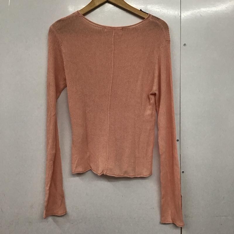 ディスコート Discoat カットソー 長袖 FREE 無地 桃 / ピンク /  レディース USED 古着 中古 10144262