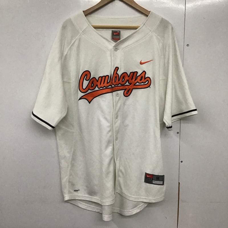 ナイキ NIKE シャツ、ブラウス 半袖 半袖シャツ プリントシャツ スポーツウェア M ロゴ、文字 白 / ホワイト /  メンズ USED 古着 中古 10141940