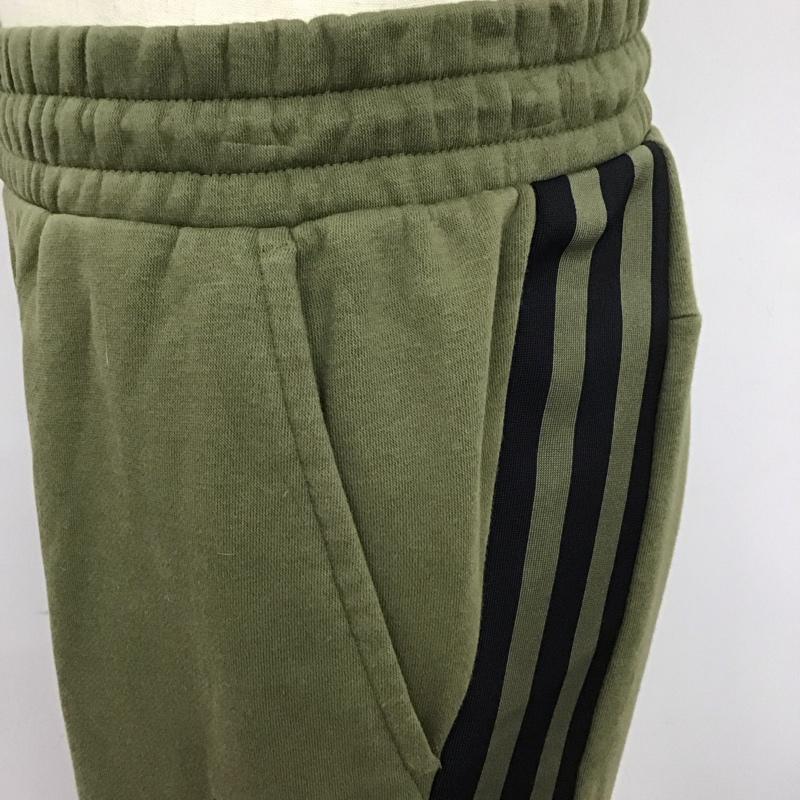 アディダス adidas ボトムス ボトムス H33555 スウェットパンツ 裏起毛 スポーツウェア L ロゴ、文字 カーキ / カーキ /  メンズ USED 古着 中古 10116803