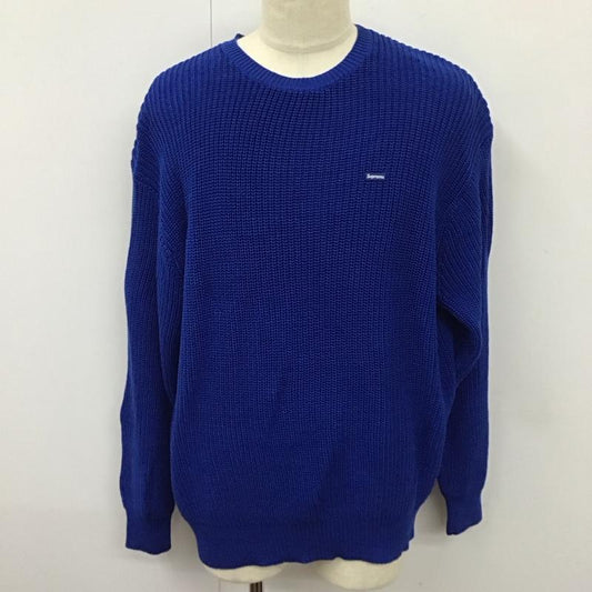 シュプリーム Supreme ニット、セーター 長袖 23FW スモールボックスロゴセーターロイヤルブルー 長袖ニットカットソー L ロゴ、文字 青 / ブルー /  メンズ USED 古着 中古 10115364