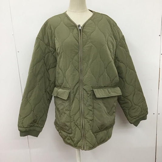 ザラ ZARA ジャケット、上着 ジャンパー、ブルゾン 7522 048 506 キルティング リバーシブル M 無地 カーキ / カーキ /  レディース USED 古着 中古 10107176
