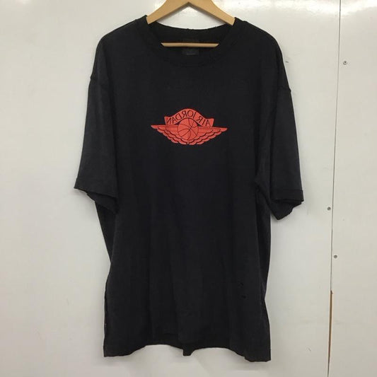 エアジョーダン AIR JORDAN Tシャツ 半袖 IB3130-010 半袖カットソー プリントTシャツ クルーネックカットソー L プリント 黒 / ブラック /  メンズ USED 古着 中古 10138622