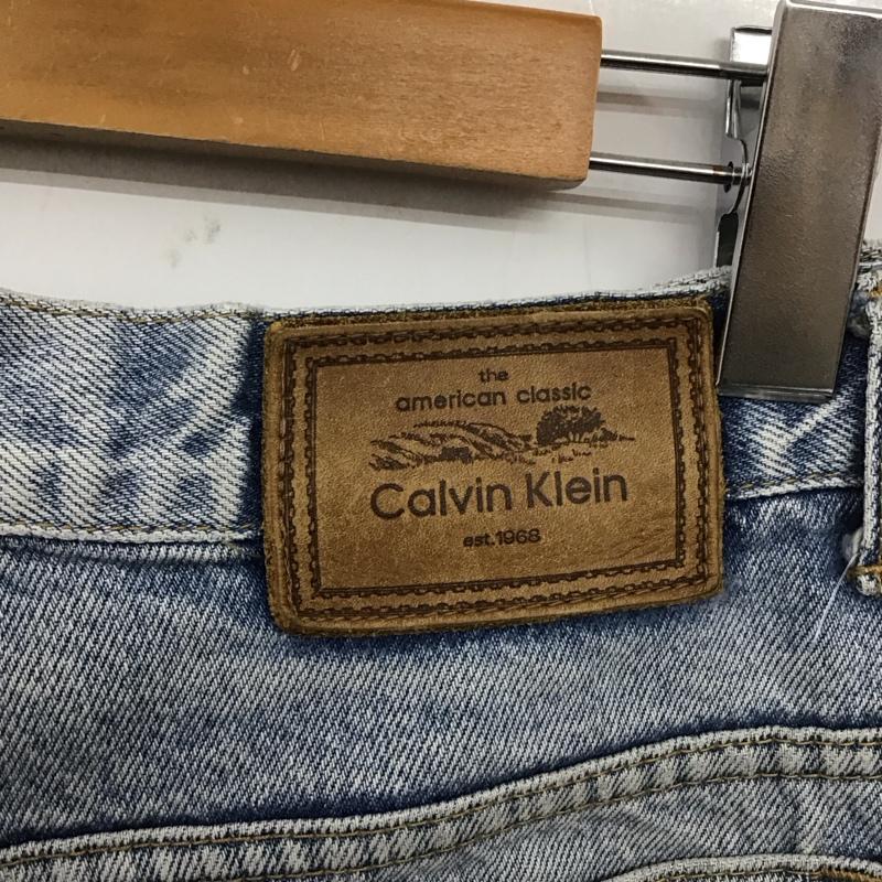 カルバン・クライン Calvin Klein パンツ デニム、ジーンズ デニムパンツ ワイドパンツ カジュアルパンツ 無地 インディゴ / インディゴ /  メンズ USED 古着 中古 10129054