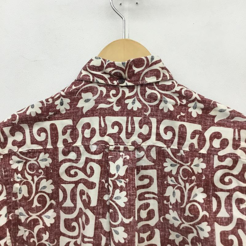 レインスプーナー reyn spooner シャツ、ブラウス 半袖 アロハシャツ　金タグ　ゴールドタグ XS 白 / ホワイト / X ボルドー / ボルドー / X 赤 / レッド /  メンズ USED 古着 中古 10130231