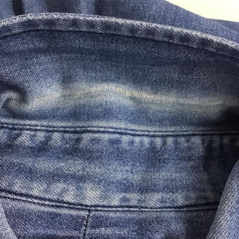 ラルフローレン RALPHLAUREN シャツ、ブラウス 長袖 長袖シャツ デニムシャツ ボタンダウンシャツ ロゴ、文字 インディゴ / インディゴ /  メンズ USED 古着 中古 10143622