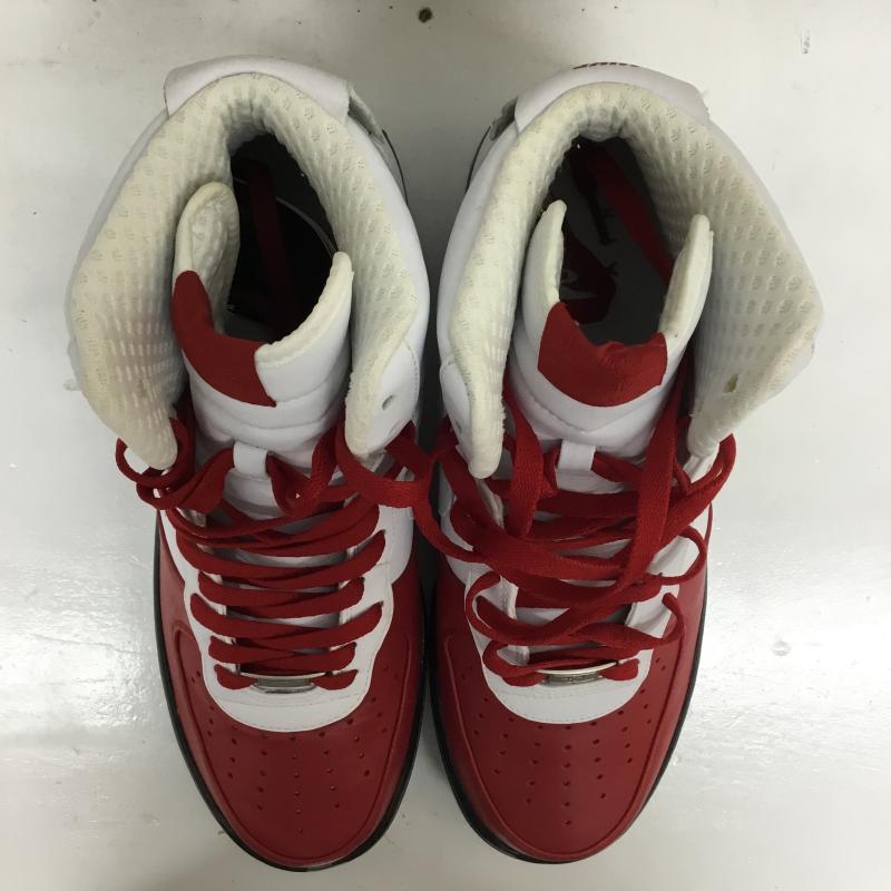 ナイキ NIKE スニーカー スニーカー 335844-611 AIR FORCE 1 HIGH SUPREME エアフォース1　ハイ　サプリーム 28.0cm ロゴ、文字 白 / ホワイト / X 赤 / レッド /  メンズ USED 古着 中古 10124091