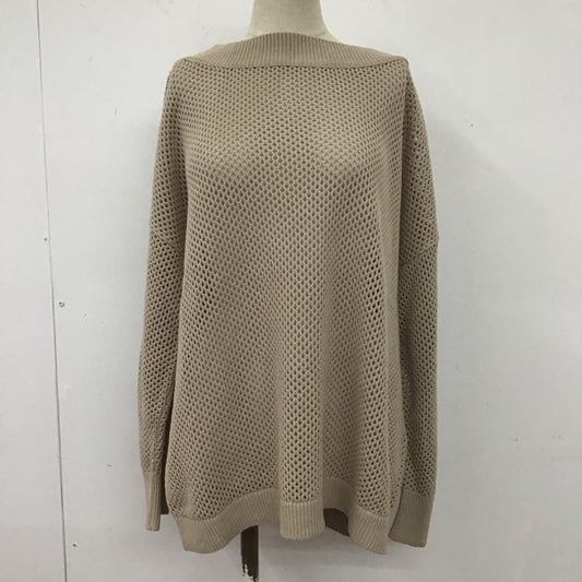 ジーナシス JEANASIS ニット、セーター 長袖 JS063403MC メッシュ FREE 無地 ベージュ / ベージュ /  レディース USED 古着 中古 10106964