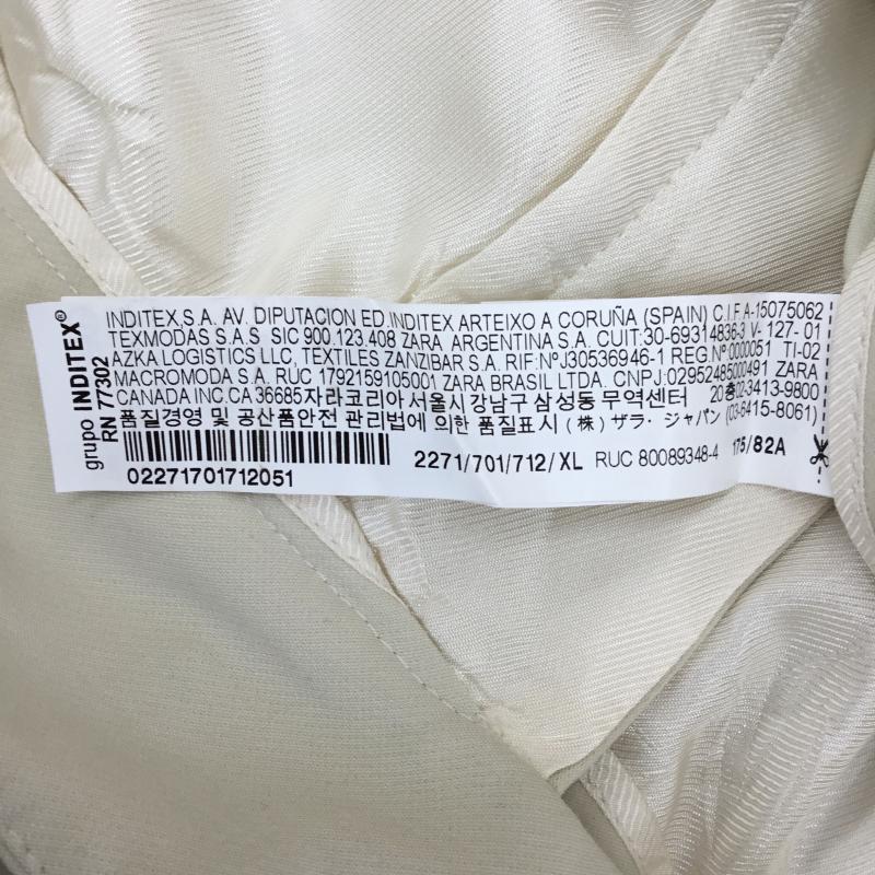 ザラ ZARA パンツ スラックス XL 無地 アイボリー / アイボリー /  レディース USED 古着 中古 10139903