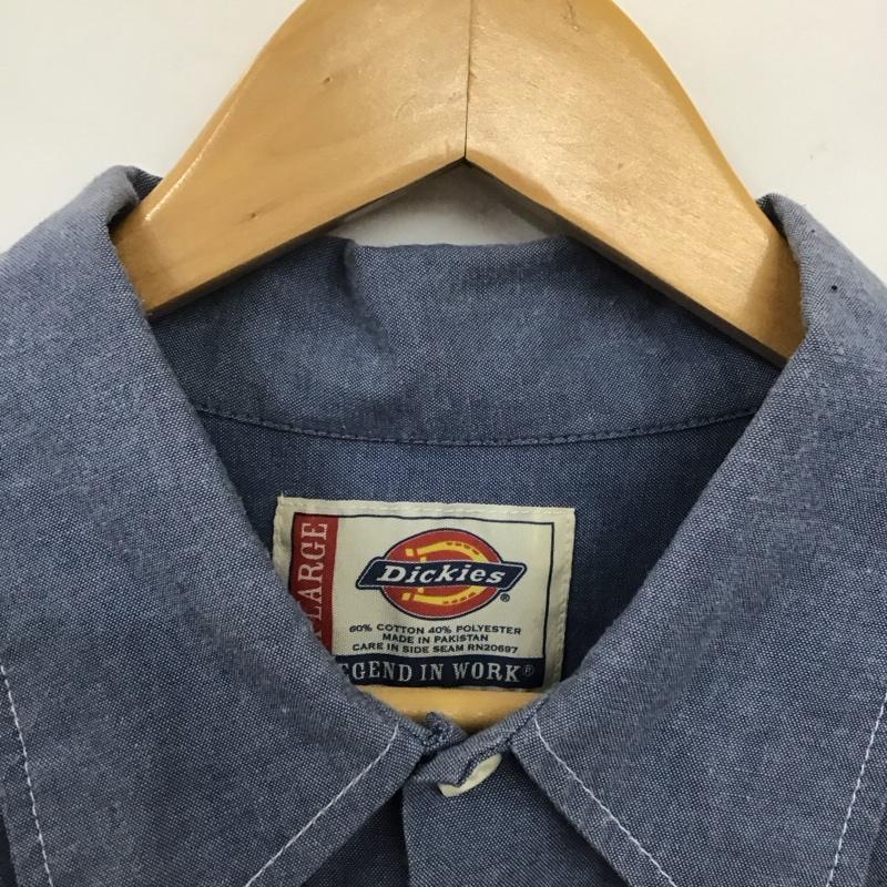 ディッキーズ Dickies シャツ、ブラウス 長袖 長袖シャツ 無地シャツ カラーシャツ XL 無地 インディゴ / インディゴ /  メンズ USED 古着 中古 10134699