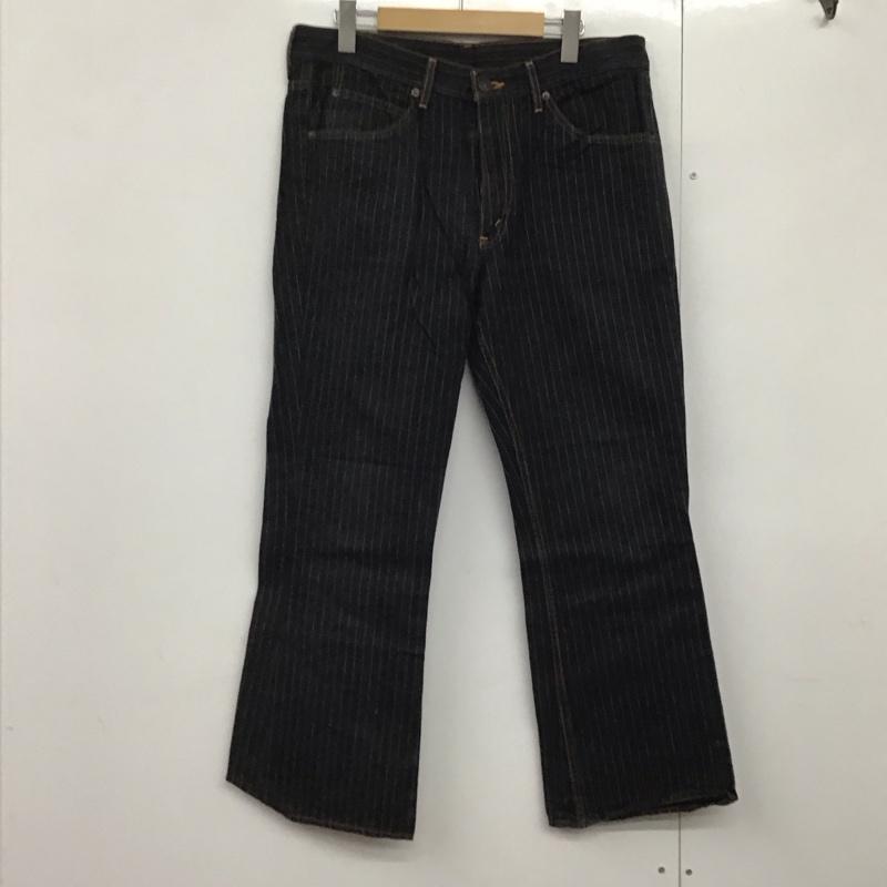 リーバイストラウスアンドコー Levi Strauss & co. パンツ デニム、ジーンズ デニムパンツ スリムパンツ カジュアルパンツ 34 ストライプ 黒 / ブラック /  メンズ USED 古着 中古 10141919