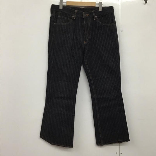 リーバイストラウスアンドコー Levi Strauss & co. パンツ デニム、ジーンズ デニムパンツ スリムパンツ カジュアルパンツ 34 ストライプ 黒 / ブラック /  メンズ USED 古着 中古 10141919
