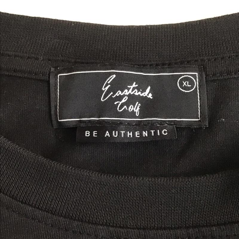 イーストサイドゴルフ Eastside Golf Tシャツ 半袖 MC1086 刺繍 ロゴ クルーネック XL ワンポイント 黒 / ブラック /  メンズ USED 古着 中古 10107411