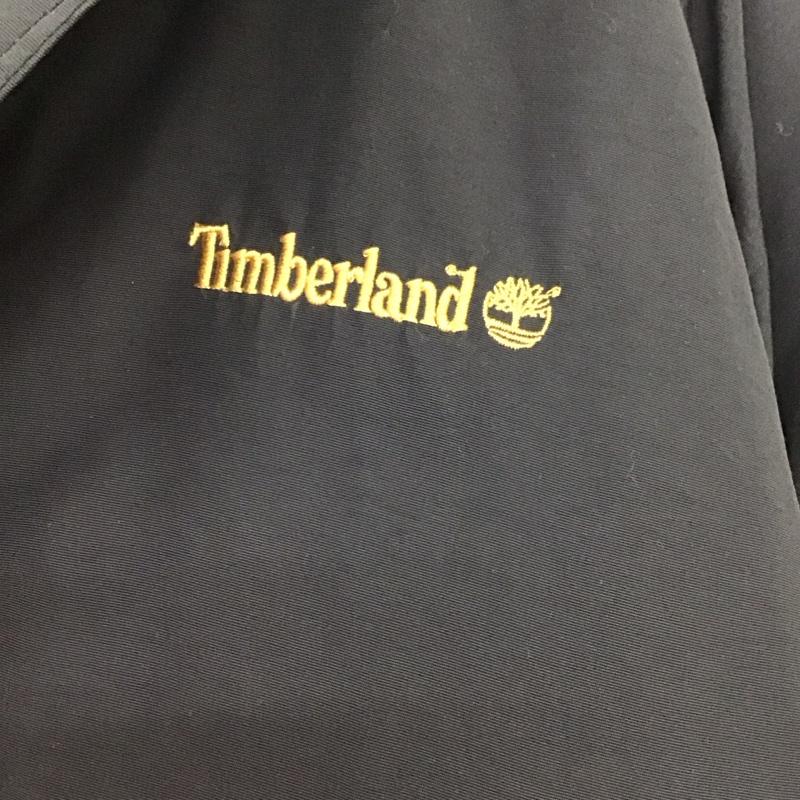 ティンバーランド Timberland ジャケット、上着 ジャケット、ブレザー ジップアップジャケット ナイロンジャケット アウター 00S L ロゴ、文字 黒 / ブラック /  メンズ USED 古着 中古 10135874