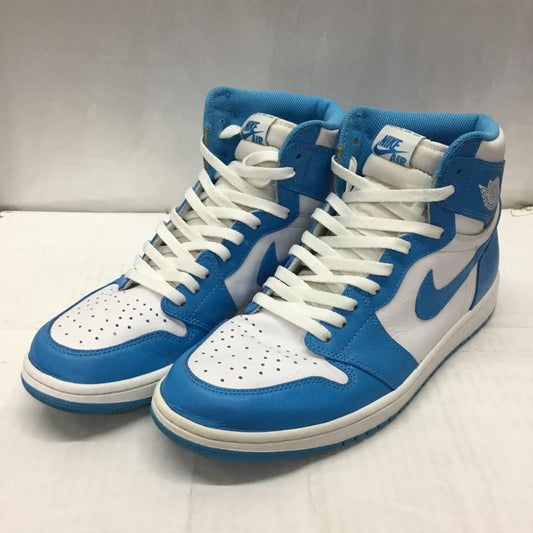 ナイキ NIKE スニーカー スニーカー 555088-117 AIR JORDAN 1 RETRO HIGH OG 29cm 29.0cm ロゴ、文字 白 / ホワイト / X 水色 / ライトブルー /  メンズ USED 古着 中古 10119890