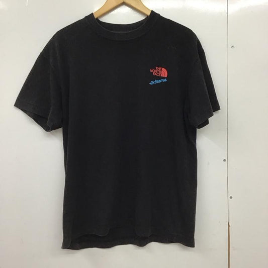 ザノースフェイス THE NORTH FACE Tシャツ 半袖 nt32033 エクストリームTシャツ プリントTシャツ L ロゴ、文字 黒 / ブラック /  メンズ USED 古着 中古 10151011