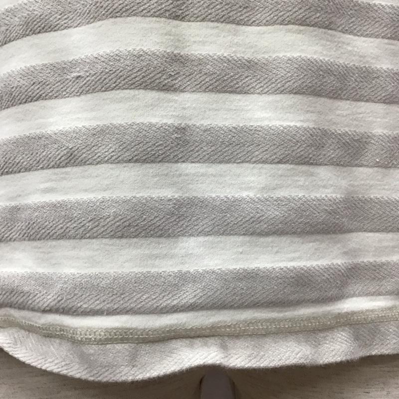 ナノユニバース nano・universe Tシャツ 半袖 半袖カットソー プリントTシャツ クルーネックカットソー L ボーダー柄 ベージュ / ベージュ /  メンズ USED 古着 中古 10116173