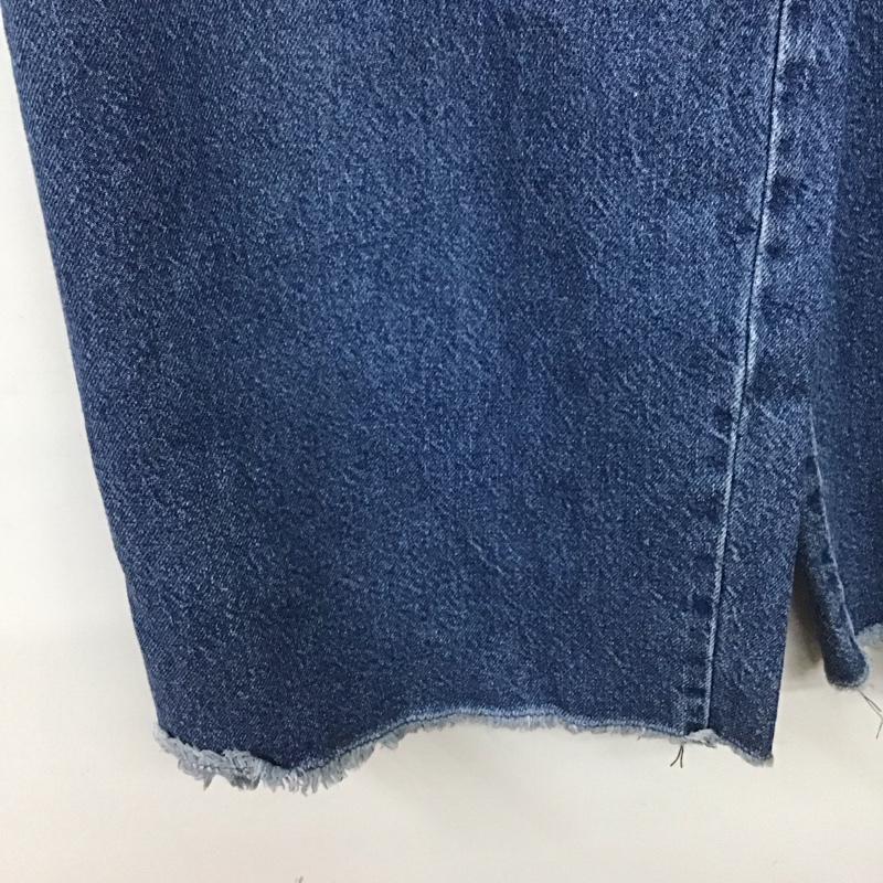 ジーナシス JEANASIS パンツ デニム、ジーンズ JS050128AD ワイドレッグデニムパンツ FREE 無地 青 / ブルー /  レディース USED 古着 中古 10148745