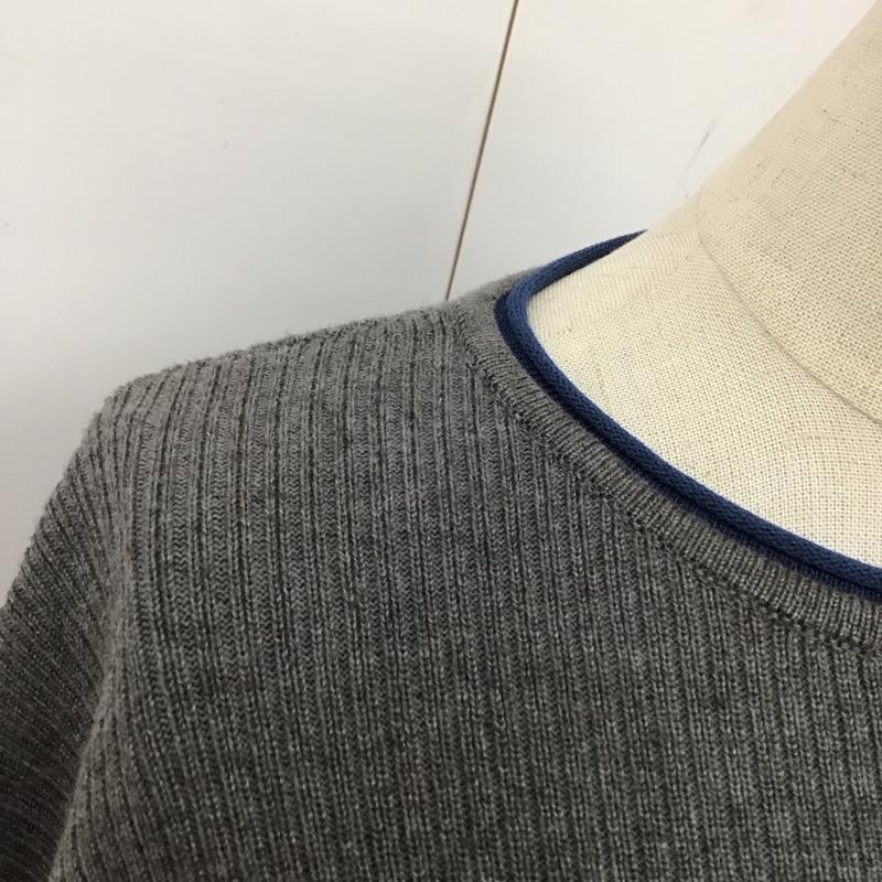 スタイルミキサー STYLEMIXER ワンピース ロングスカート 500GAS73-1760 ランタンカフスニットワンピース ニットワンピース M 無地 灰 / グレー / X 紺 / ネイビー /  レディース USED 古着 中古 10112024