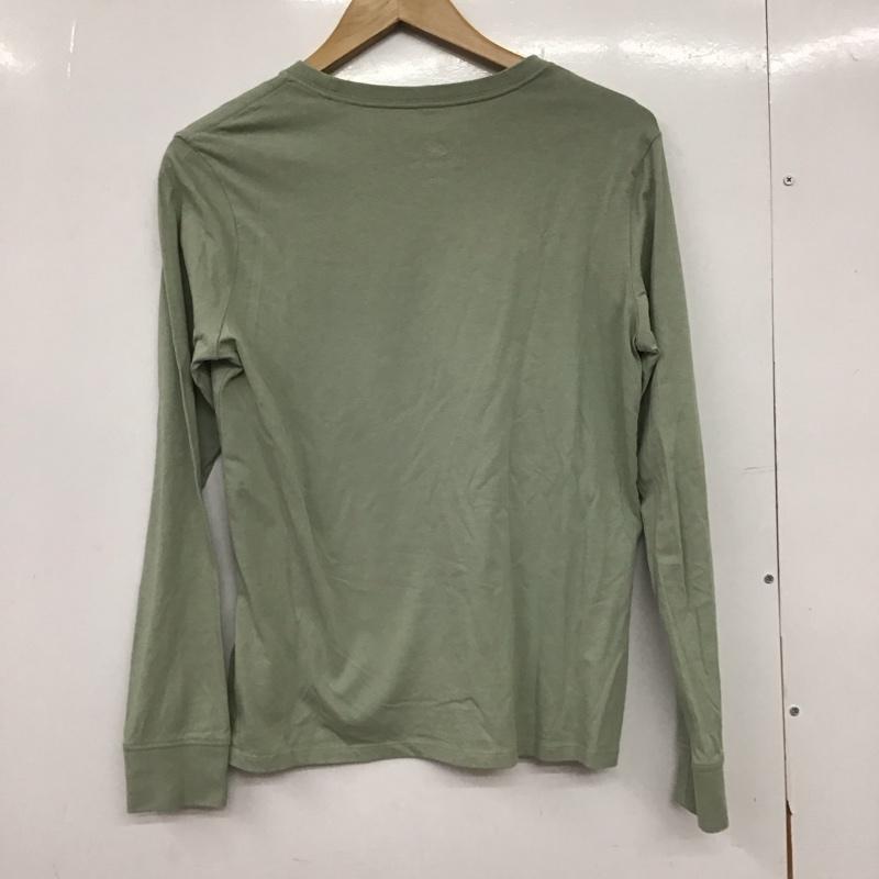 ナイキ NIKE Tシャツ 長袖 HF0781-370 M 無地 X ロゴ、文字 カーキ / カーキ /  レディース USED 古着 中古 10150844