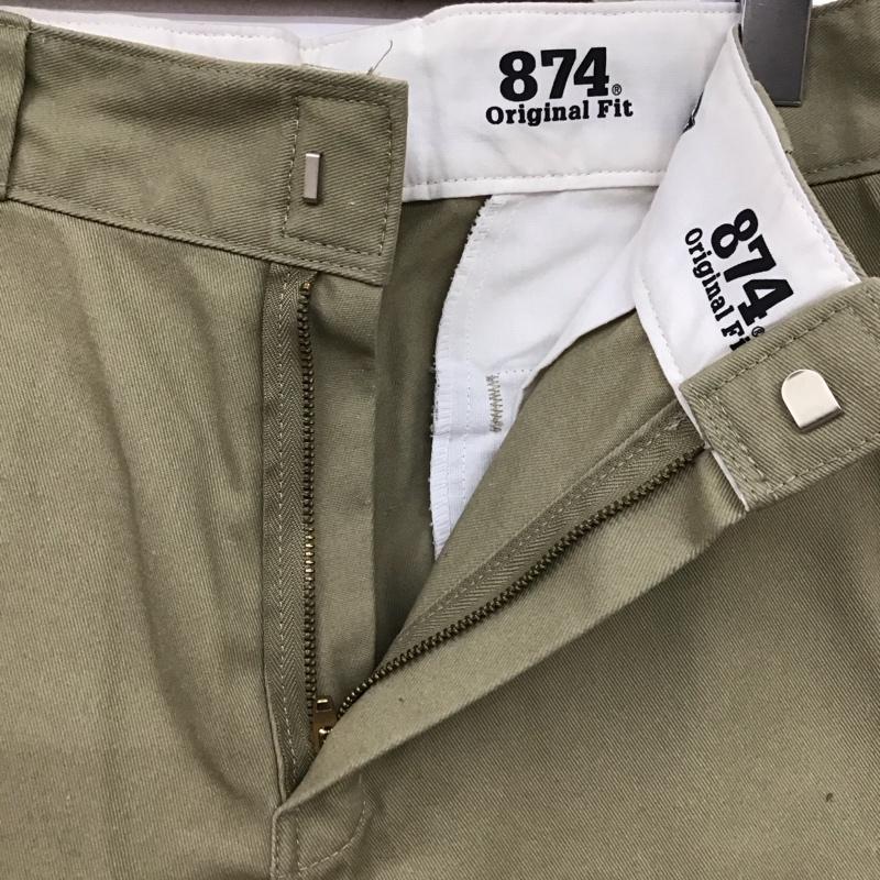 ディッキーズ Dickies パンツ チノパン チノパン カジュアルパンツ ワイドパンツ ストレートパンツ 30インチ 無地 ベージュ / ベージュ /  メンズ USED 古着 中古 10117668