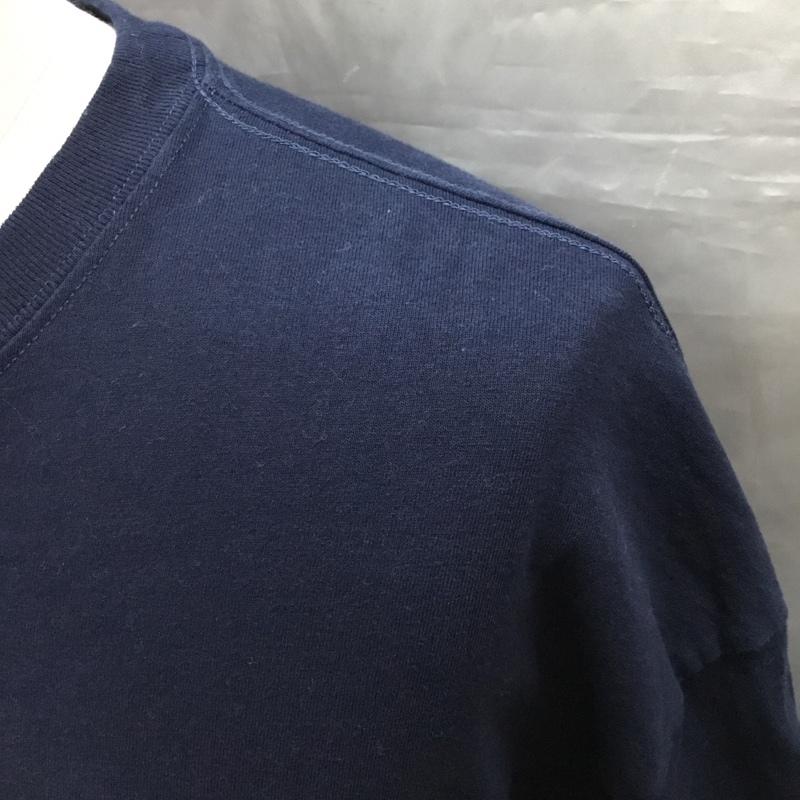 フリークスストア FREAK S STORE Tシャツ 半袖 FS-ST-01 クマ 刺繍 クルーネック L ワンポイント 紺 / ネイビー /  メンズ USED 古着 中古 10120992