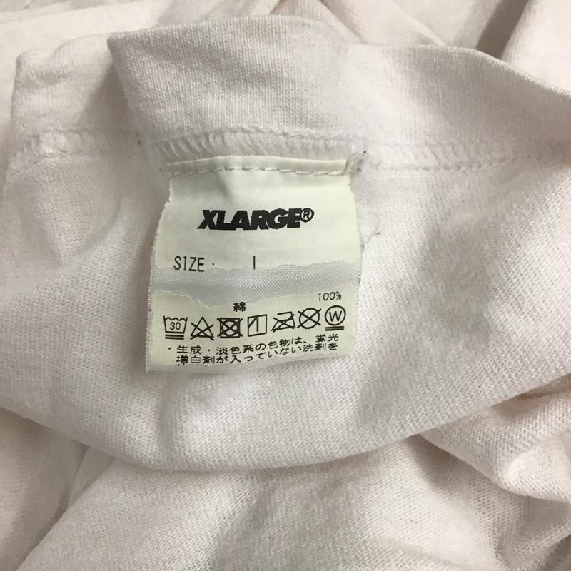 エクストララージ XLARGE Tシャツ 半袖 半袖カットソー プリントTシャツ クルーネックカットソー L プリント 白 / ホワイト /  メンズ USED 古着 中古 10134940