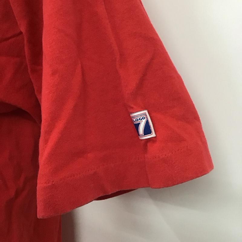 ロゴセブン LOGO7 Tシャツ 半袖 半袖カットソー プリントTシャツ クルーネックカットソー 古着 L プリント 赤 / レッド /  メンズ USED 古着 中古 10112154