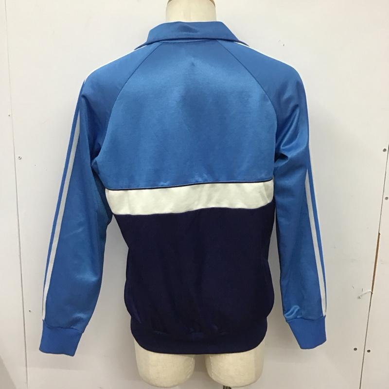 アディダス adidas ジャケット、上着 ジャケット、ブレザー ジャージ ジップアップジャケット 古着 スポーツウェア ロゴ、文字 青 / ブルー /  メンズ USED 古着 中古 10126052