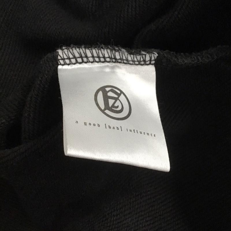 アグッドバッドインフルエンス A GOOD BAD INFLUENCE パーカー 長袖 ジップアップパーカー 長袖パーカー カジュアルジャケット XL ロゴ、文字 黒 / ブラック /  メンズ USED 古着 中古 10149161