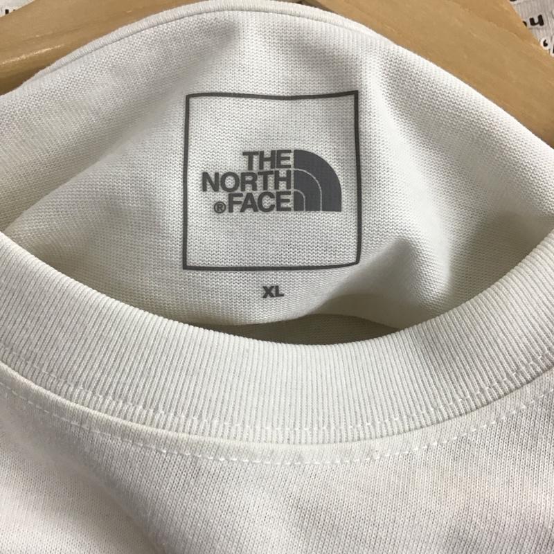 ザノースフェイス THE NORTH FACE Tシャツ 半袖 nt32159 半袖Tシャツ プリントTシャツ XL ロゴ、文字 白 / ホワイト /  メンズ USED 古着 中古 10145925