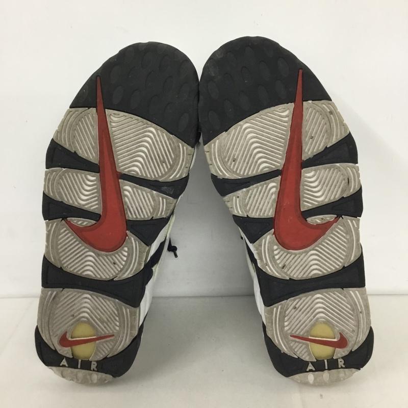 ナイキ NIKE スニーカー スニーカー 414962-104 AIR MORE UPTEMPO 28cm 28.0cm ロゴ、文字 白 / ホワイト / X 紺 / ネイビー /  メンズ USED 古着 中古 10131667