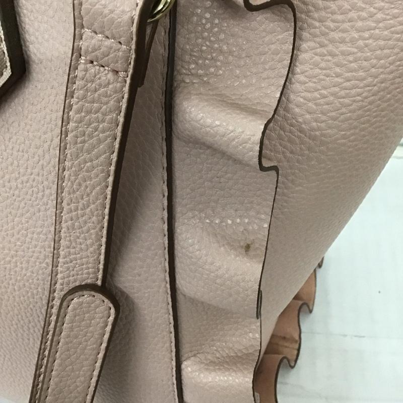 サマンサベガ Samantha Vega ハンドバッグ ハンドバッグ フリル ショルダー 2WAY ロゴ、文字 桃 / ピンク /  レディース USED 古着 中古 10111507