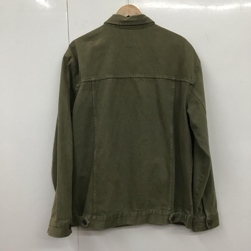 古着 USED ジャケット、上着 ジャケット、ブレザー カジュアルジャケット デニムジャケット アウター Gジャン L 無地 カーキ / カーキ /  メンズ USED 古着 中古 10131518