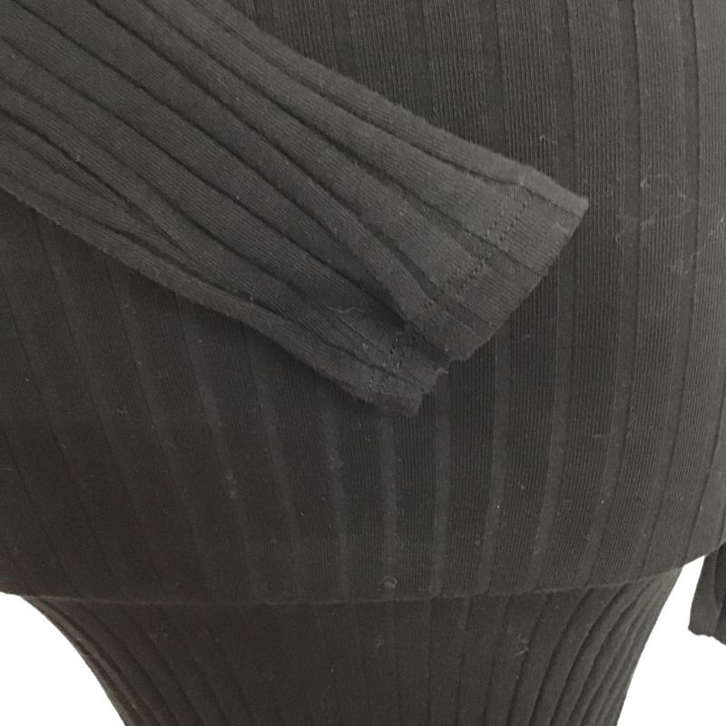 ザラ ZARA ワンピース ロングスカート 3253 816 800 背中開き リブ 長袖 S 無地 黒 / ブラック /  レディース USED 古着 中古 10113501